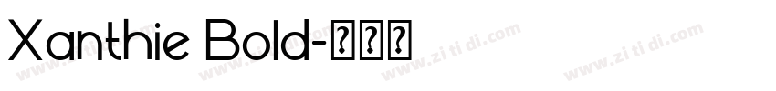 Xanthie Bold字体转换